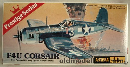 Aurora-Heller 1/72 F4U Corsair - VF-17 Aces Ira kefir and Jim Streig and No.122 VF-84 of USS Bunker Hill, 6601 plastic model kit